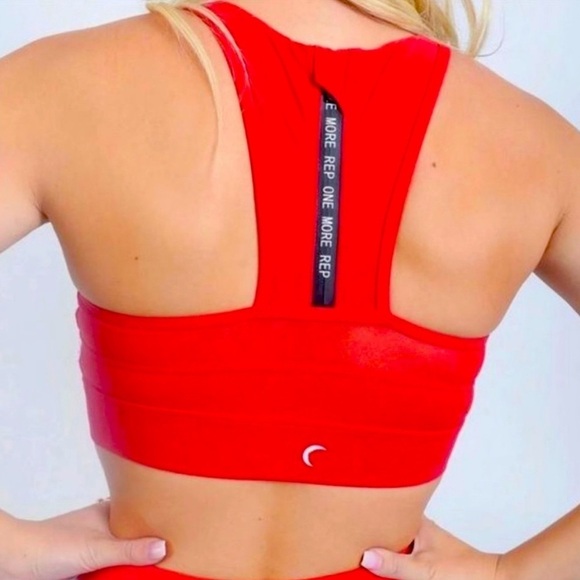 ZIYA ALL STAR High Impact Active Red Mesh Zip BRA Large L - Picture 2 of 11